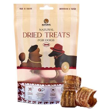 Natural Лакомства для собак Трахея говяжья 100 г