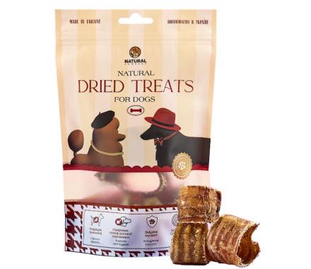 Natural Лакомства для собак Трахея говяжья 100 г