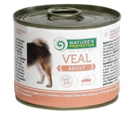 Nature\'s Protection Консерва для собак Телятина 200 г