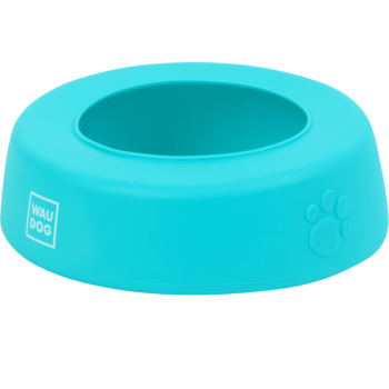 Waudog Silicone Миска-непроливайка для собак 750 мл голубая