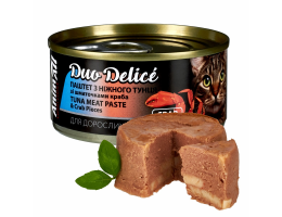 AnimAll Cat Duo Delice Консерва для котів Паштет з тунця зі шматочками краба 80 г