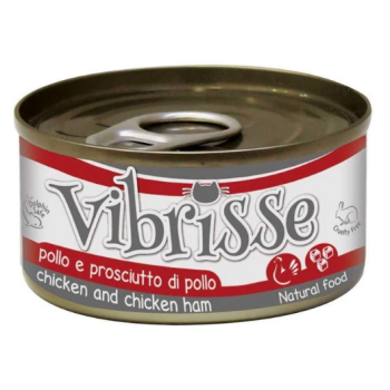 Vibrisse Консерва для котов Курица и ветчина 70 г