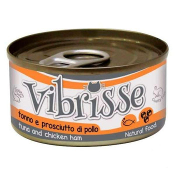 Vibrisse Консерва для котов Тунец и куриная ветчина 70 г