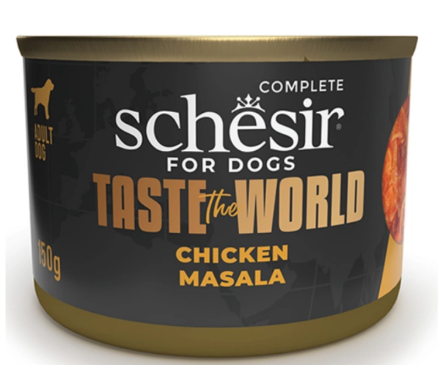 Schesir Taste the World Консерва для собак Курица масала 150 г