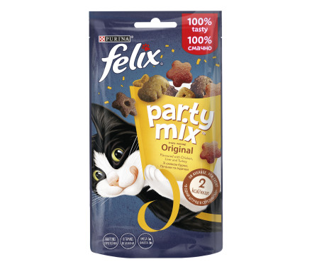 Felix Лакомства для котов Party Mix Original Mix 60 г