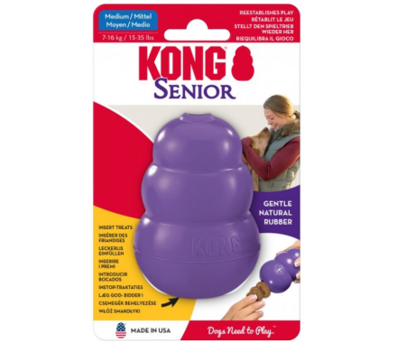 Kong Senior toy for Dogs for treats m purple