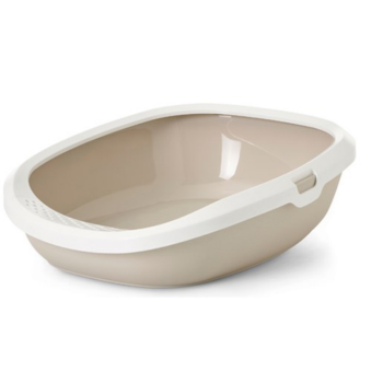 Nobby Туалет для котов с рамкой Gizmo Medium 44х35,5х12,5 см бежевый