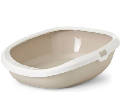 Nobby Туалет для котів з рамкою Gizmo Medium 44х35,5х12,5 см бежевий