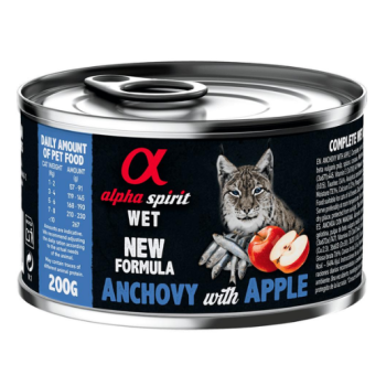 Alpha Spirit Консерва для котів Анчоуси та яблука 200 г