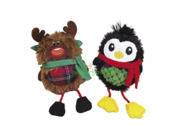 Nobby Игрушка для кошек Xmas Пингвин или Северный олень с мататаби плюш 13 см