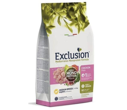 Exclusion Сухой корм для щенков средних пород Курица 3 кг