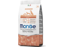 Monge Сухой корм для щенков All breeds Adult Лосось и рис 2,5 кг