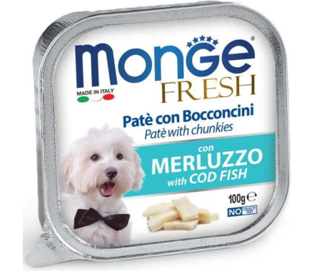 Monge Влажный корм для собак Fresh Треска 100 г