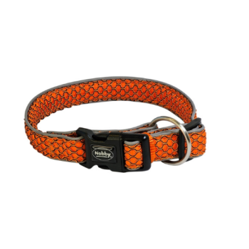 Nobby Ошейник для собак Mesh Air S-M 2,5х30-45 см оранжевый