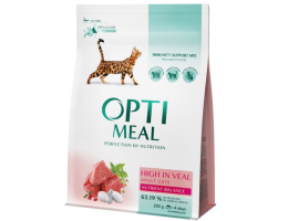 Optimeal Сухий корм для котів Телятина 200 г