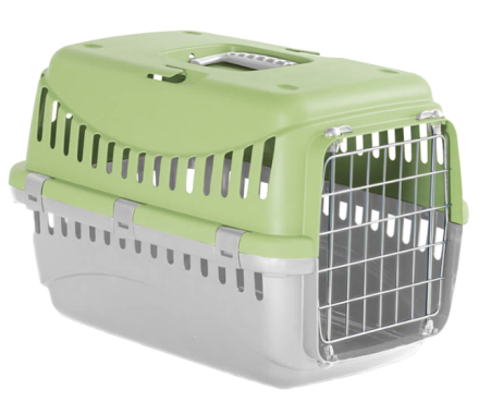 MP Bergamo Gipsy 1 Переноска для котов S Light Green с металлическими дверцами 46х31х32 см