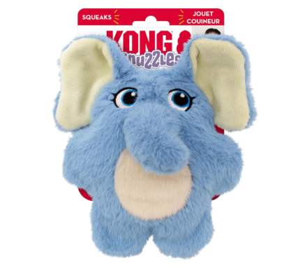 Kong Snuzzles Kiddos Elephant toy for Elephant\'s Dogs with Swarf