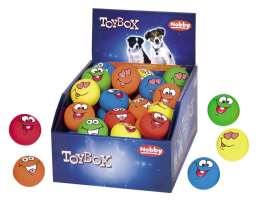 Nobby toy for dog crazy facees latex 5.5 cm