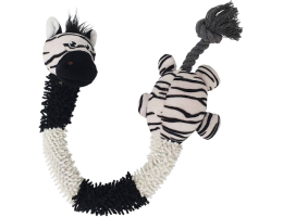 Nobby toy for dogs zebra with rope plush 61 cm