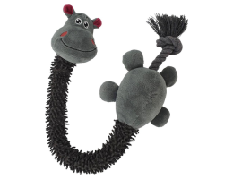 Nobby toy for dog hippo with rope plush 61 cm