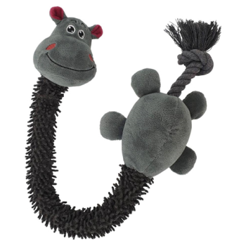 Nobby toy for dog hippo with rope plush 61 cm