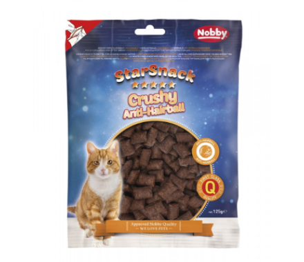 Nobby StarSnack Ласощі для котів Crushy Anti-Hairball з таурином 125 г
