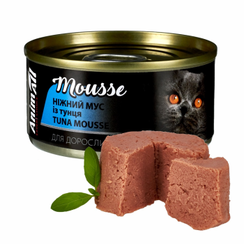 AnimAll Cat Консерва для котів Ніжний мус з тунця 80 г