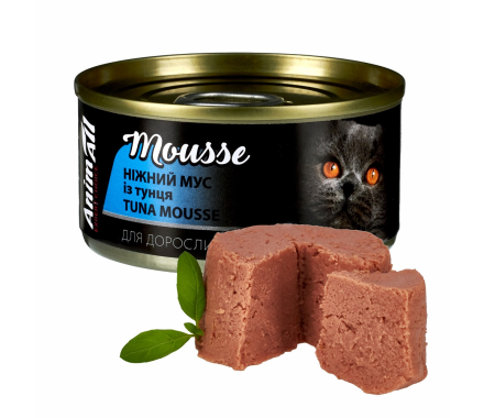 AnimAll Cat Консерва для котів Ніжний мус з тунця 80 г