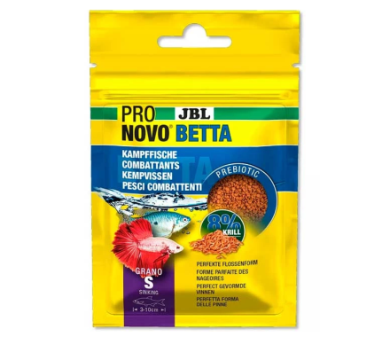 JBL Корм для рыб Pronovo Betta Гранулы S 20 мл