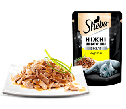 Sheba Влажный корм для котов Курица в желе 85 г