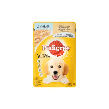 Pedigree Влажный корм для щенков Курица в желе 100 г