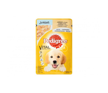 Pedigree Влажный корм для щенков Курица в желе 100 г