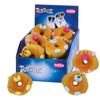 Nobby toy for dog donat-brand Latex 8.5 cm
