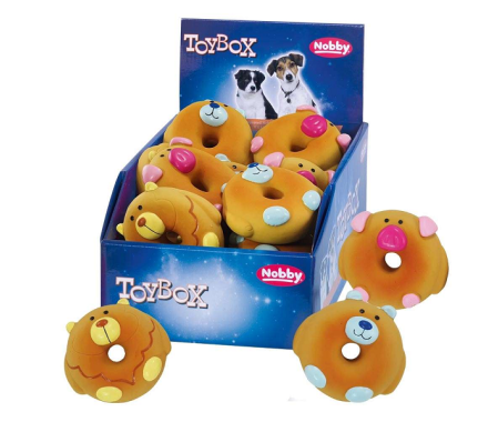 Nobby toy for dog donat-brand Latex 8.5 cm