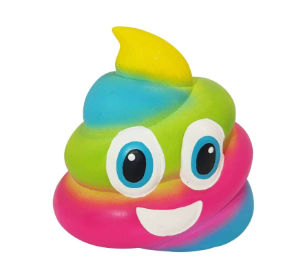 Nobby toy for dogs Rainbow Poop Latex 11 cm