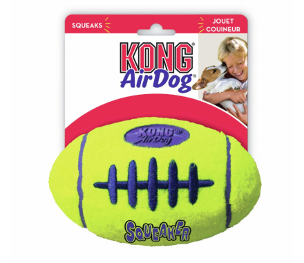 Kong Airdog Squeak Football toy for Dog Rugby Ball with Squeak L