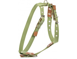 COLLAR Шлейка для собак мелких и средних пород Ш 20 мм ОГ 36-57 см ОШ 55-65 см брезент зеленая