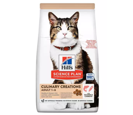 Hill’s SP Сухий корм для котів Adult Culinary Creations Лосось та морква 1,5 кг