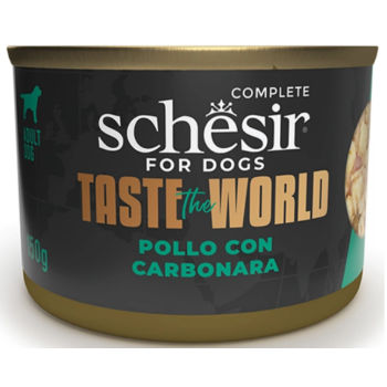 Schesir Taste the World Консерва для собак Курица с карбонара 150 г