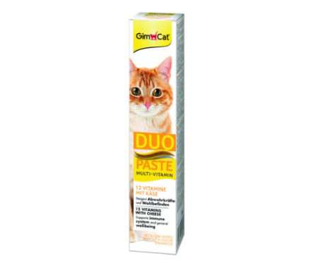GimCat Multi‑Vitamin Duo Паста для выведения шерсти + сыр 50 г
