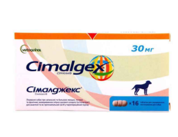 Vetoquinol Cimalgex Таблетки для собак при заболеваниях опорно-двигательного аппарата 30 мг Цена за 4 таб
