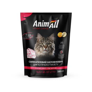 Animall Наполнитель силикагелевый Розовый Сапфир 3,8 л