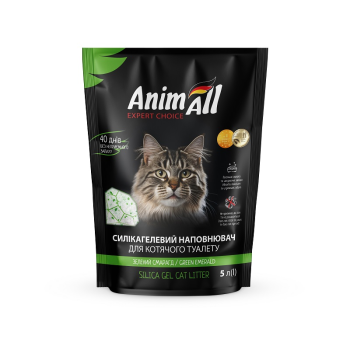 AnimAll Наполнитель силикагелевый Зелёный Изумруд 5 л