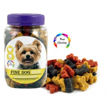 FineDog Лакомства для собак Косточки микс Мясо и злаки 280 г