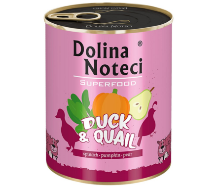 Dolina Noteci Superfood Консерва для собак с уткой и перепёлкой 800 г