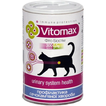 Vitomax Комплекс для профілактики сечокам'яної хвороби для котів 300 табл