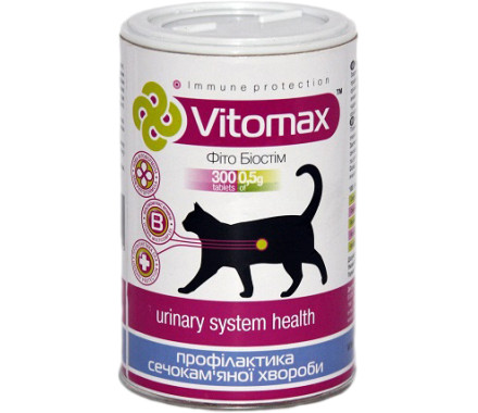 Vitomax Комплекс для профілактики сечокам'яної хвороби для котів 300 табл