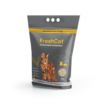Fresh Cat Наполнитель бентонитовый S 5 кг