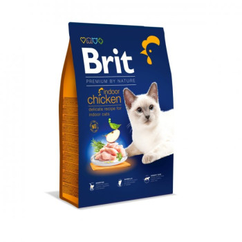 Brit Premium Nature Indoor Сухой корм для котов Курица 8 кг