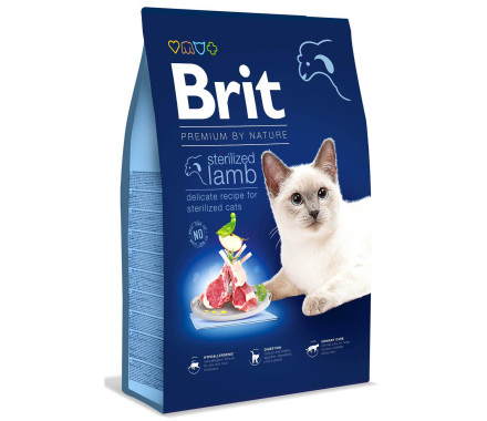 Brit Premium Nature Sterilized Сухой корм для котов Ягнёнок 8 кг